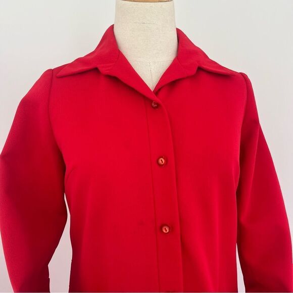 Vintage 60s/70’s Haymaker Red Duster Coat - Picture 5 of 15